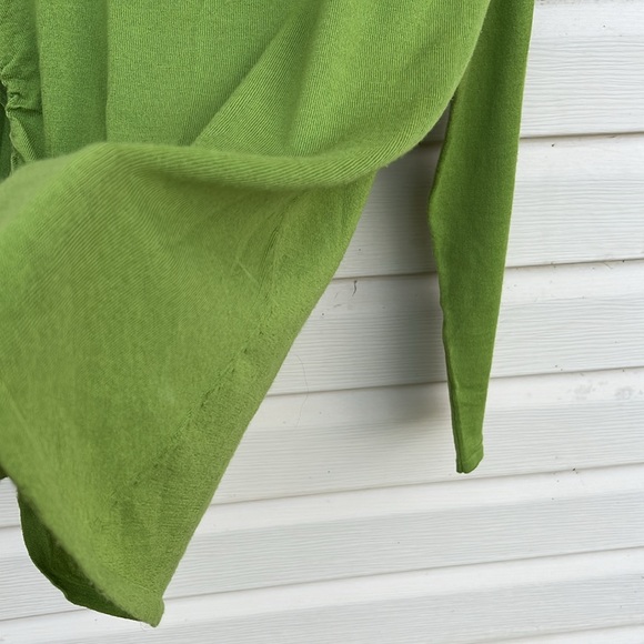 DONCASTER COLLECTION 100% WOOL SCOOP NECK LONG SLEEVE BLOUSE SIZE L - Picture 3 of 7